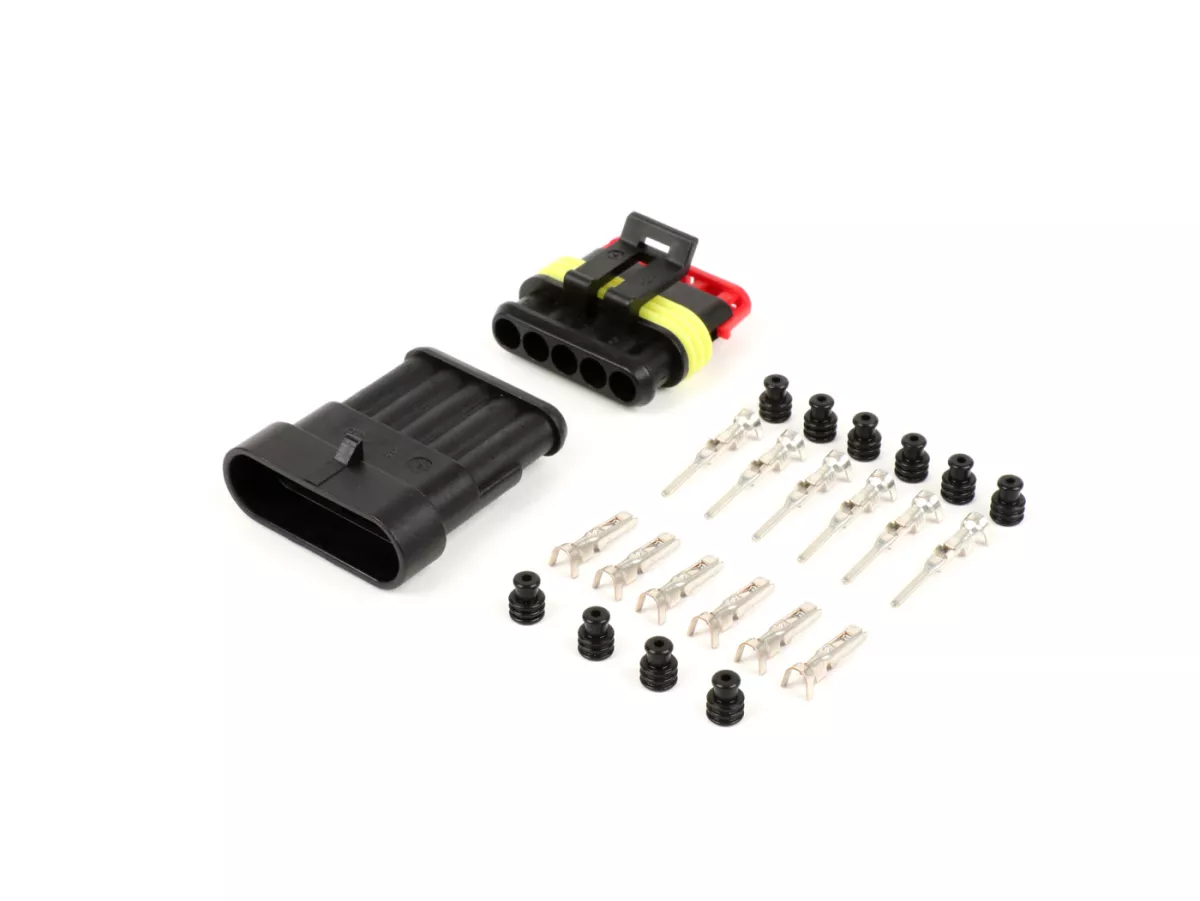 Pluggsats för kablage -BGM PRO- typserie 060 AM SpecialSeal, 0,85-1,25mm², vattentät - 5 pluggkontakter
