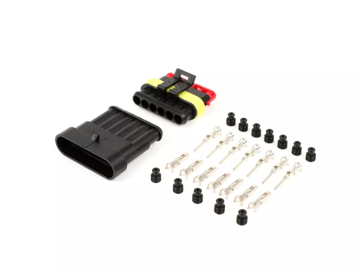 Set di spine per cablaggio -BGM PRO- serie 060 AM SpecialSeal, 0,85-1,25mm², impermeabile - 6 contatti a spina