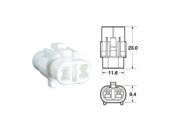 Pluggsats för kablage -BGM PRO- typserie 090 SMTO MT Sealed, Bihr, 2 pluggkontakter, 0,85-1,25mm², vattentät-