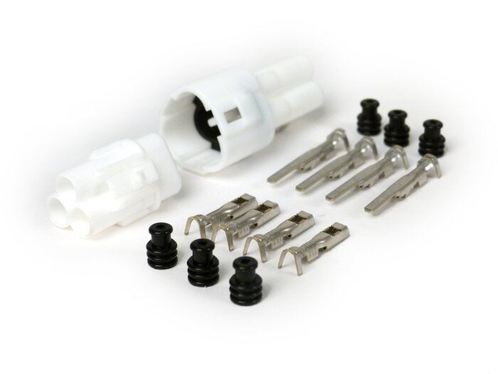 Plug set for wiring loom -BGM PRO- series type 090 SMTO MT sealed, Bihr, 3 contact plugs, 0.85-1.25mm², waterproof-