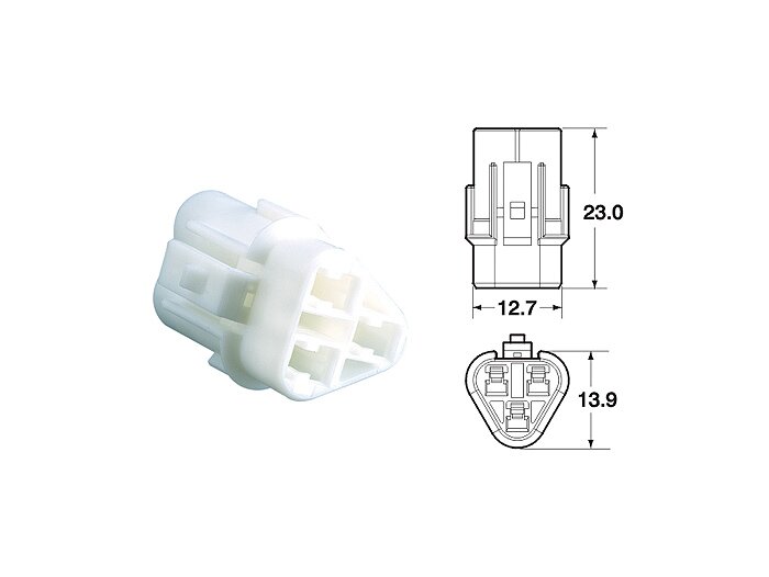 Plug set for wiring loom -BGM PRO- series type 090 SMTO MT sealed, Bihr, 3 contact plugs, 0.85-1.25mm², waterproof-