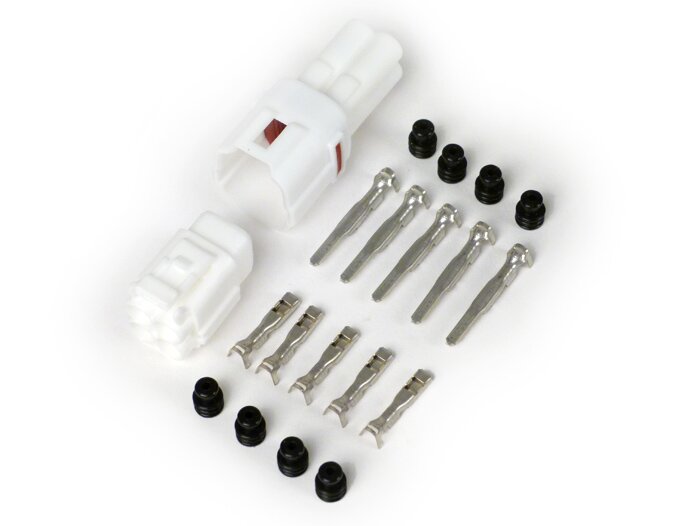 Plug set for wiring loom -BGM PRO- type series 090 SMTO MT sealed, Bihr, 4 contact plugs, 0.85-1.25mm², waterproof-