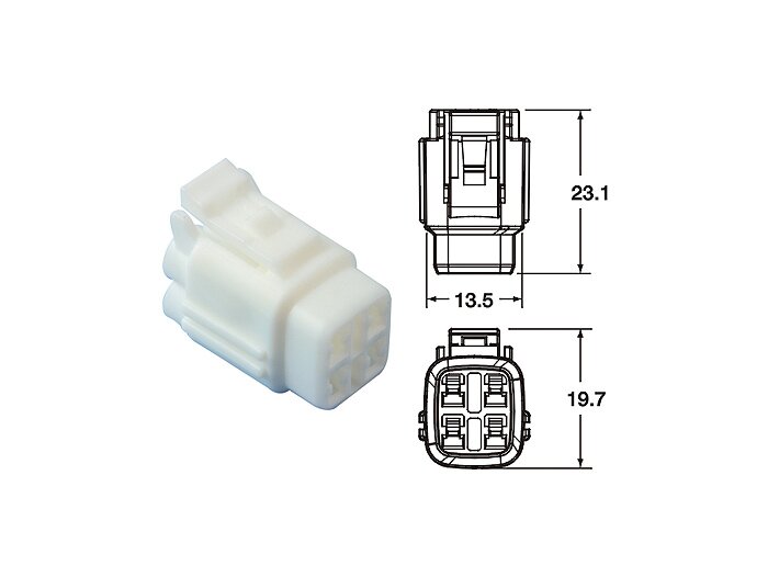 Plug set for wiring loom -BGM PRO- type series 090 SMTO MT sealed, Bihr, 4 contact plugs, 0.85-1.25mm², waterproof-