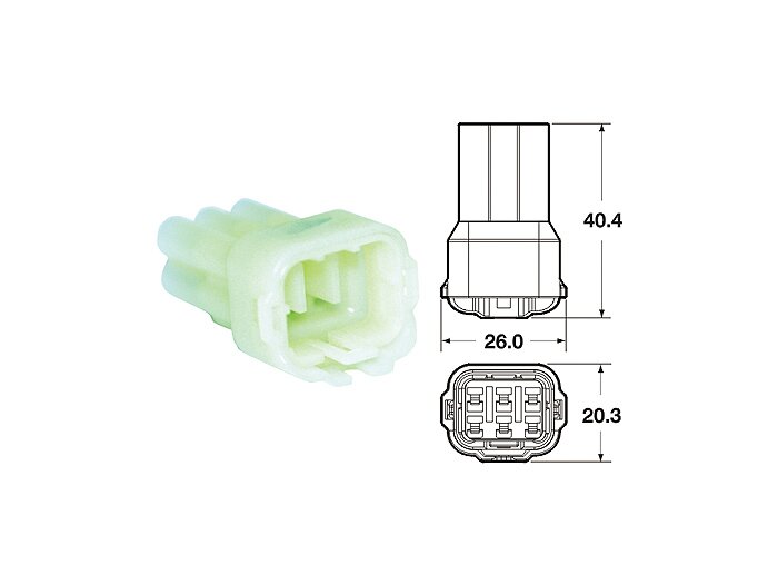 Kit borniers pour faisceau -BGM PRO- type série 090 SMTO MT Sealed, Bihr, 6 fiches, 0.85-1.25mm², impérmeable-