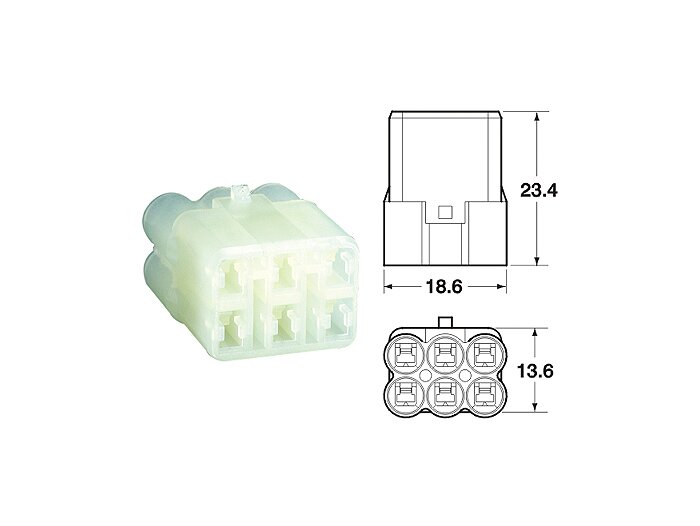Kit borniers pour faisceau -BGM PRO- type série 090 SMTO MT Sealed, Bihr, 6 fiches, 0.85-1.25mm², impérmeable-