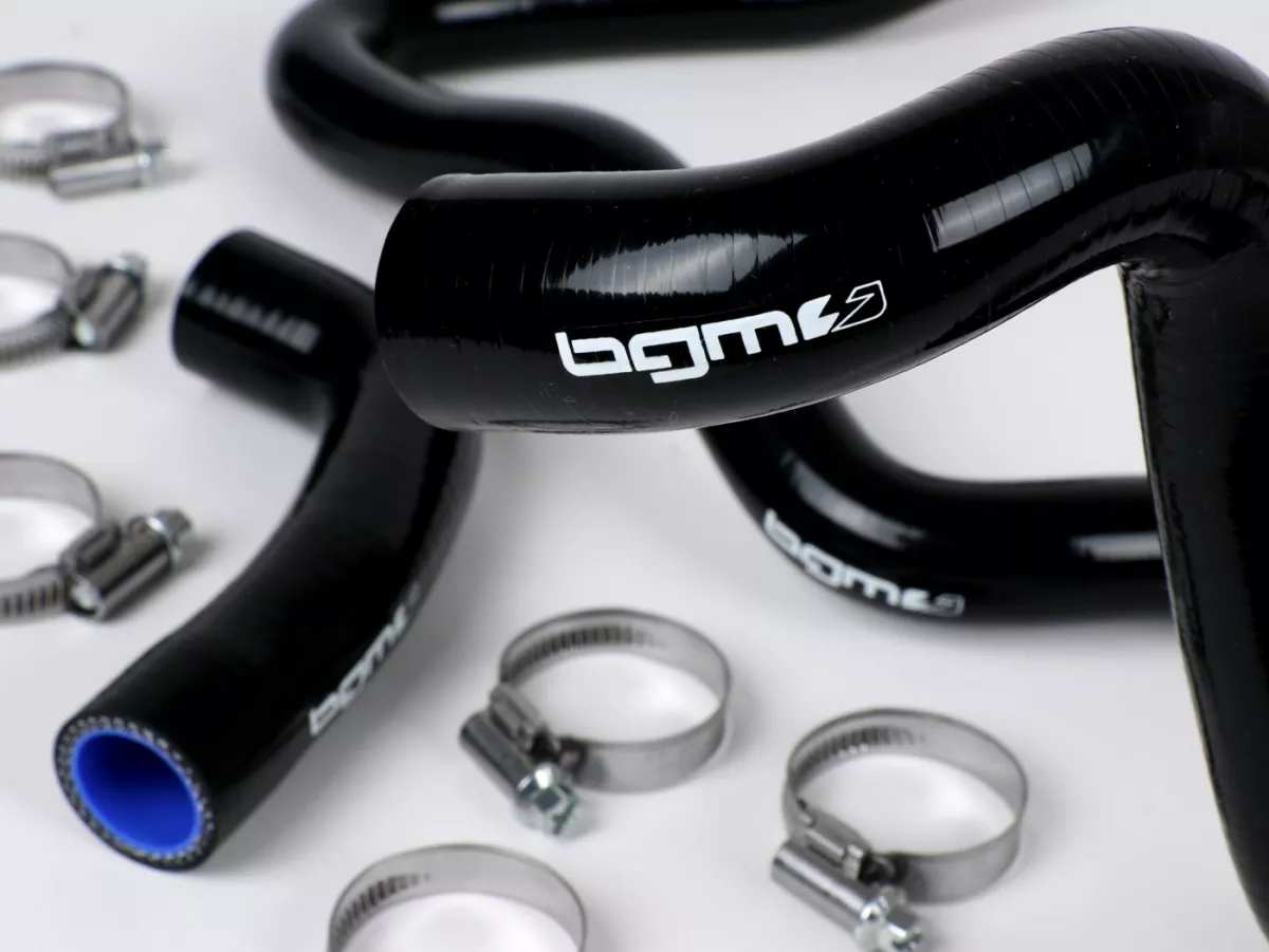 Kit durite de refroidissement -BGM PRO silicone 180°C- Vespa GT 125-200, Vespa GTL 125-200, Vespa GTS 125-300, Vespa GTV 125-250 - noir