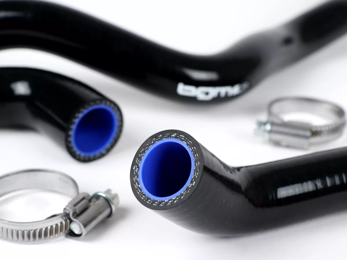 Kit durite de refroidissement -BGM PRO silicone 180°C- Vespa GT 125-200, Vespa GTL 125-200, Vespa GTS 125-300, Vespa GTV 125-250 - noir