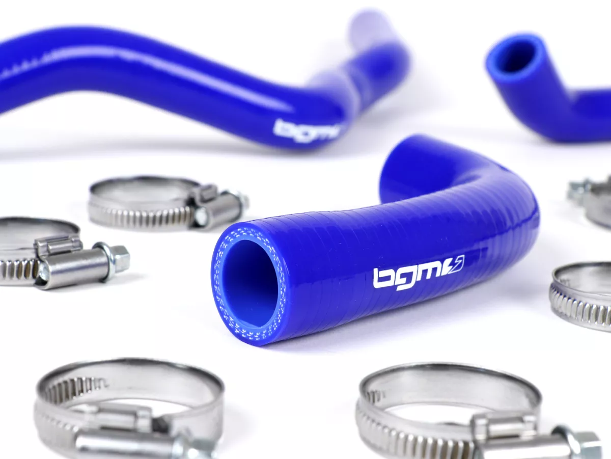 Coolant hose set -BGM PRO silicone 180°C- Vespa GT 125-200, Vespa GTL 125-200, Vespa GTS 125-300, Vespa GTV 125-250 - blue