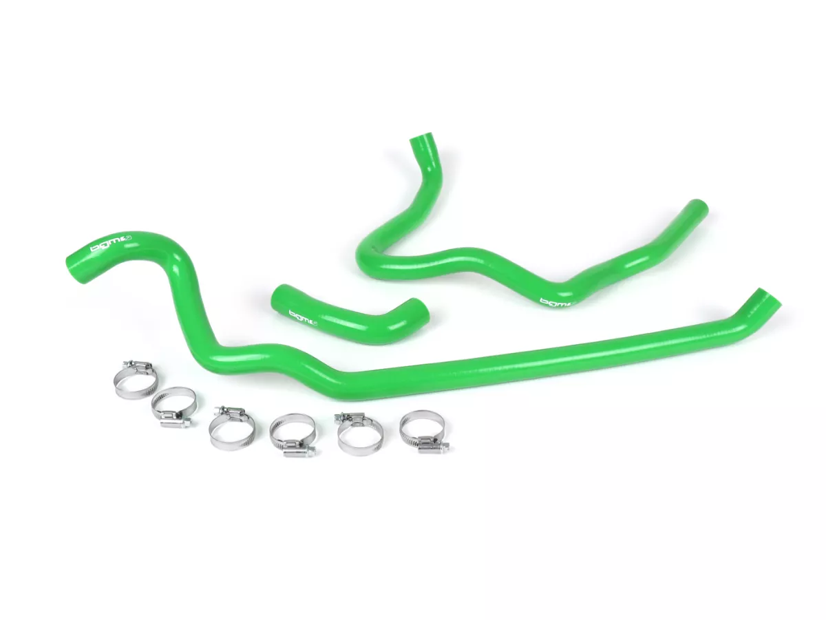 Kit durite de refroidissement -BGM PRO silicone 180°C- Vespa GT 125-200, Vespa GTL 125-200, Vespa GTS 125-300, Vespa GTV 125-250 - vert