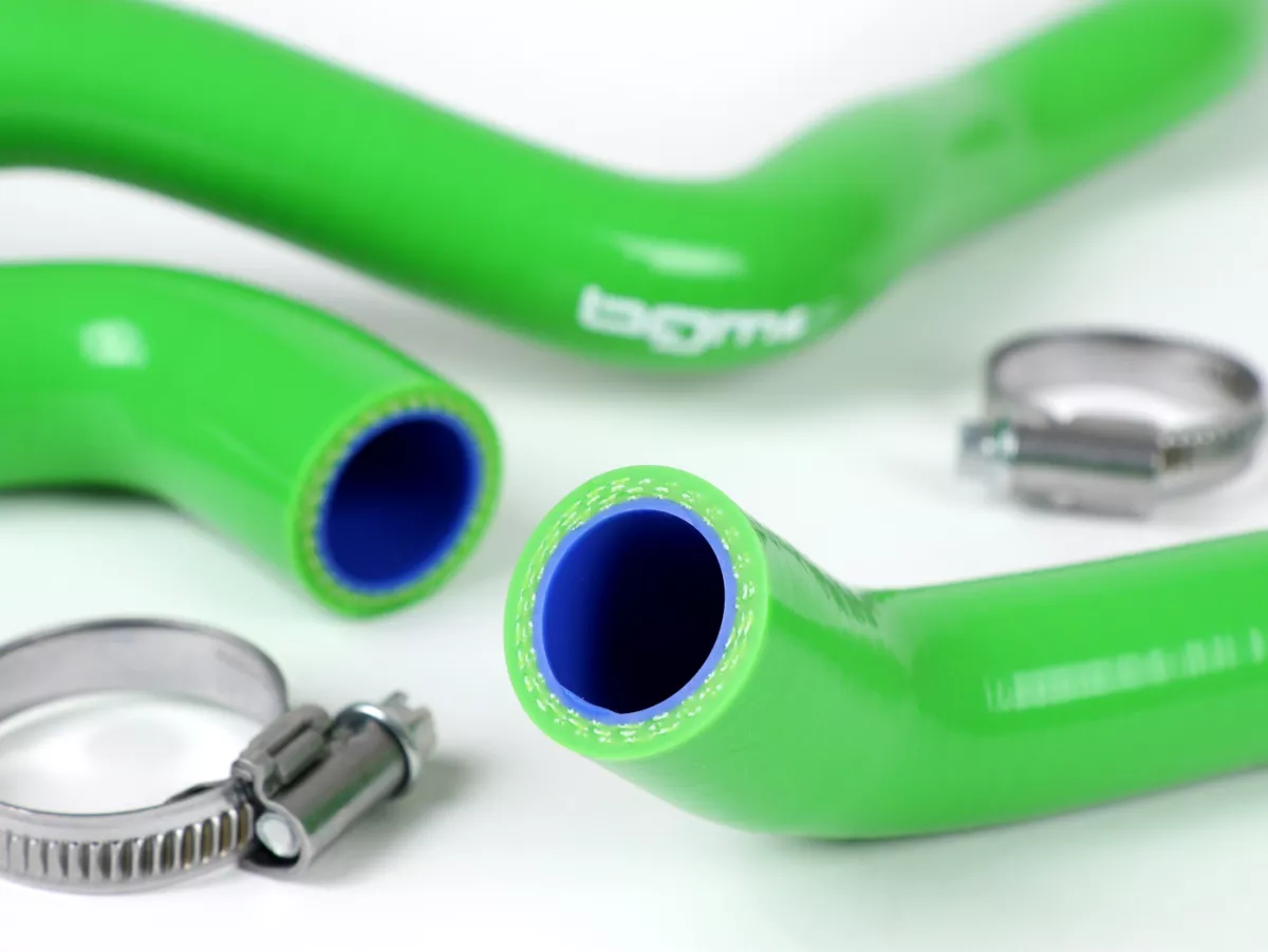 Kit durite de refroidissement -BGM PRO silicone 180°C- Vespa GT 125-200, Vespa GTL 125-200, Vespa GTS 125-300, Vespa GTV 125-250 - vert