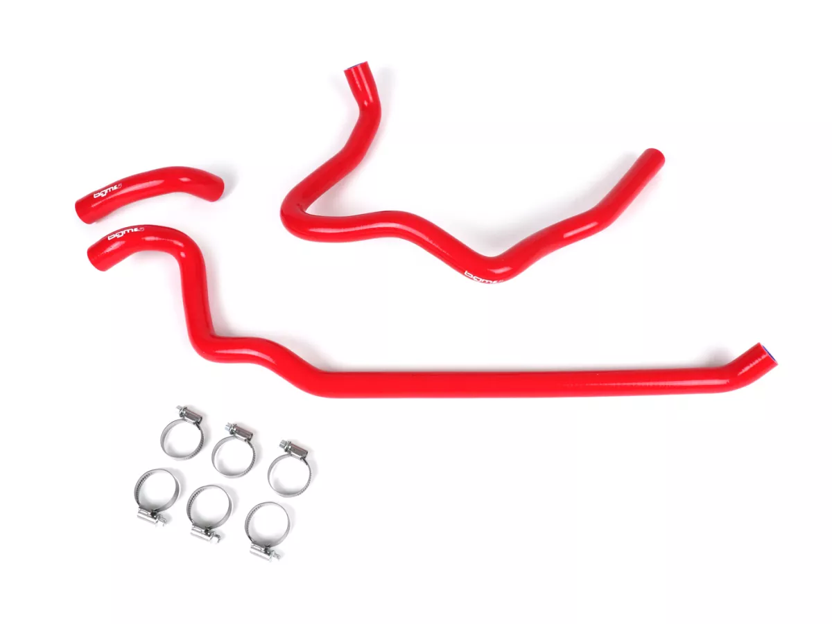 Kit durite de refroidissement -BGM PRO silicone 180°C- Vespa GT 125-200, Vespa GTL 125-200, Vespa GTS 125-300, Vespa GTV 125-250 - rouge