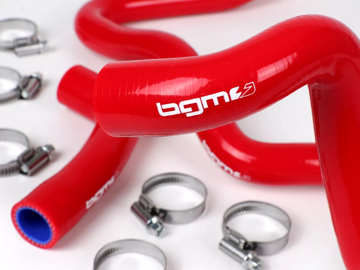 Kit durite de refroidissement -BGM PRO silicone 180°C- Vespa GT 125-200, Vespa GTL 125-200, Vespa GTS 125-300, Vespa GTV 125-250 - rouge