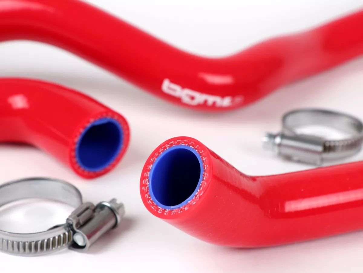 Kit durite de refroidissement -BGM PRO silicone 180°C- Vespa GT 125-200, Vespa GTL 125-200, Vespa GTS 125-300, Vespa GTV 125-250 - rouge