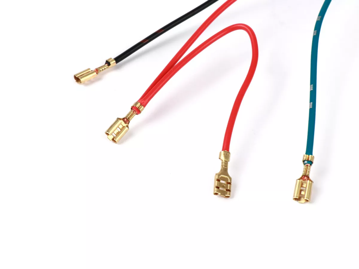Juego de cables -BGM ORIGINAL- Piaggio Ciao, Bravo,Boxer - negro