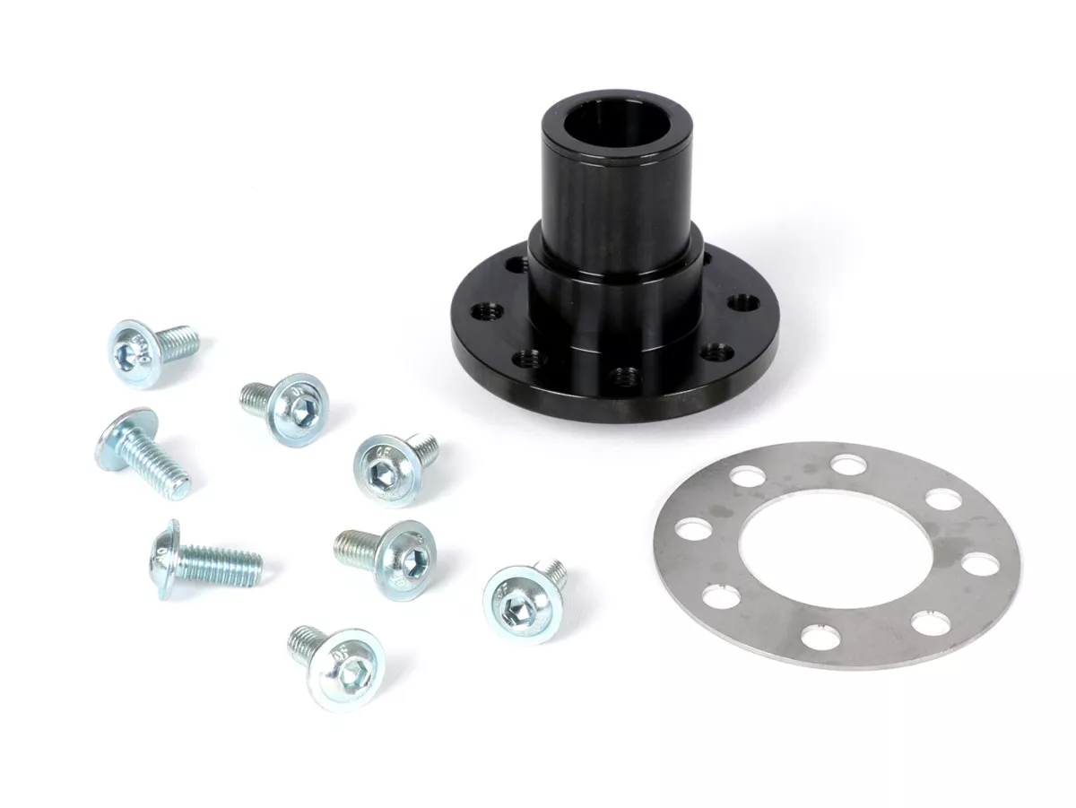 Poolwiel conus / naaf set - BGM PRO - voor conversie type Vespa PK poolwiel naar conus Vespa Sprint150 (VLB1T), Sprint Veloce, GT125 (VNL2T), GTR125 (VNL2T), Super, GL150 (VLA1T), VNA, VBA, VNB, VBB