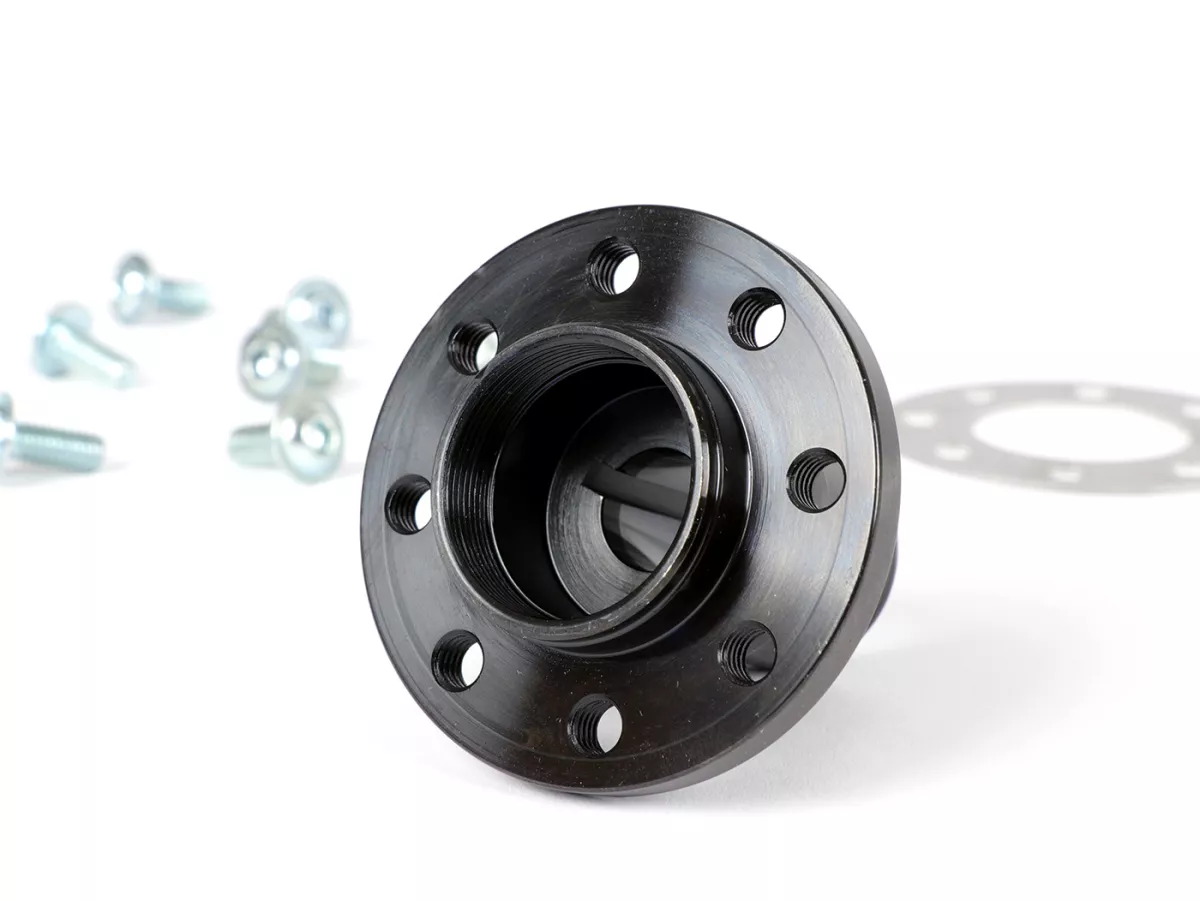 Poolwiel conus / naaf set - BGM PRO - voor conversie type Vespa PK poolwiel naar conus Vespa Sprint150 (VLB1T), Sprint Veloce, GT125 (VNL2T), GTR125 (VNL2T), Super, GL150 (VLA1T), VNA, VBA, VNB, VBB
