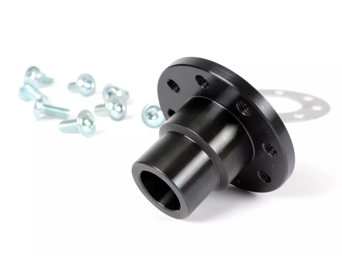 Juego de cono / buje de rueda de pértiga - BGM PRO - para conversión de rueda de pértiga tipo Vespa PK a cono de Ø19mm Vespa V50, 50N, SS50, 50SR, Sprinter, V90, SS90, 90 Racer, V100, PV125, ET3