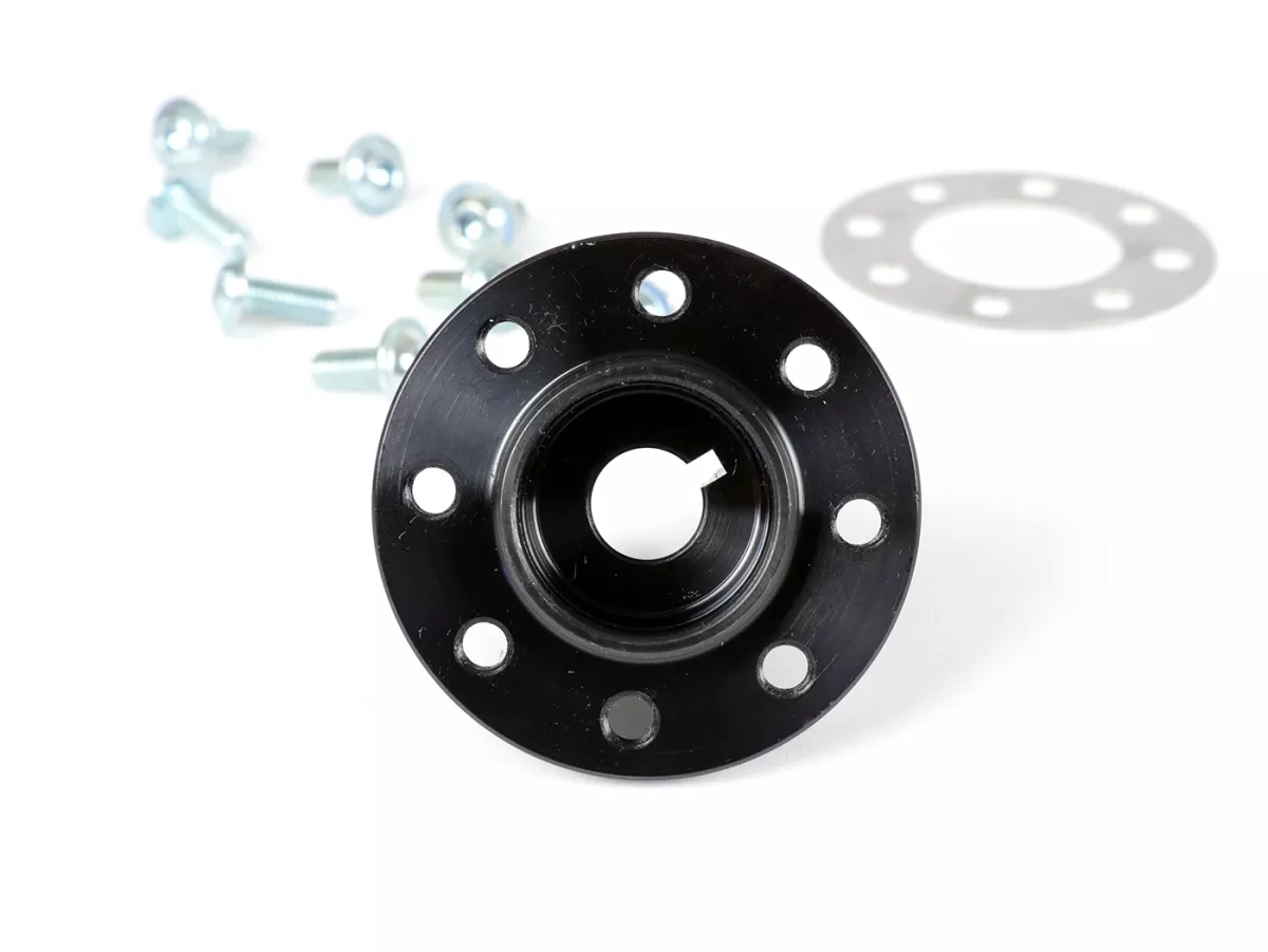 Juego de cono / buje de rueda de pértiga - BGM PRO - para conversión de rueda de pértiga tipo Vespa PK a cono de Ø19mm Vespa V50, 50N, SS50, 50SR, Sprinter, V90, SS90, 90 Racer, V100, PV125, ET3