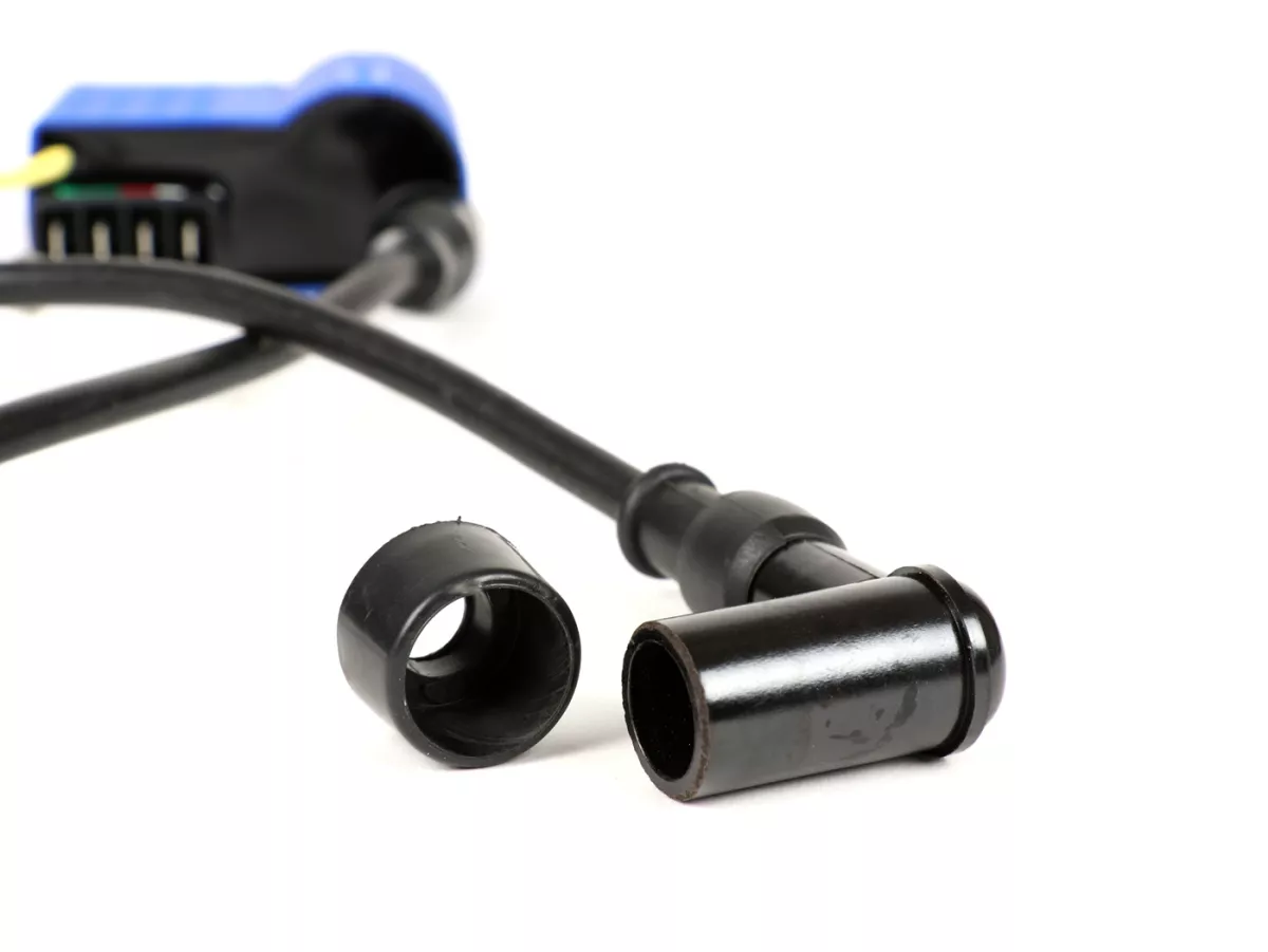 CDI-set - incl. spark plug connector and ignition cable -BGM PRO- Vespa PX (-05/2011), Rally200 (Ducati), PK XL, ET3 - blue
