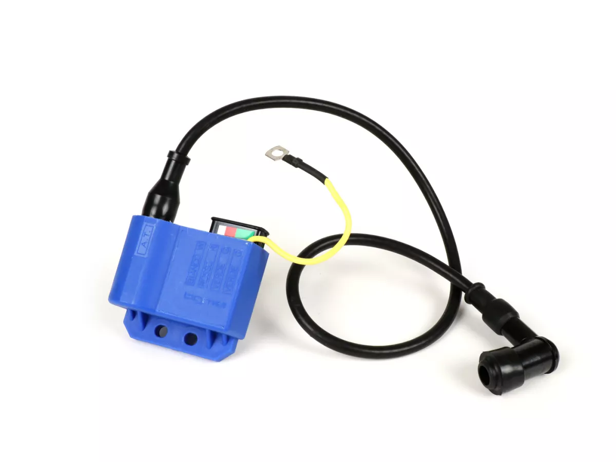 CDI-set - incl. spark plug connector and ignition cable -BGM PRO- Vespa PX (-05/2011), Rally200 (Ducati), PK XL, ET3 - blue
