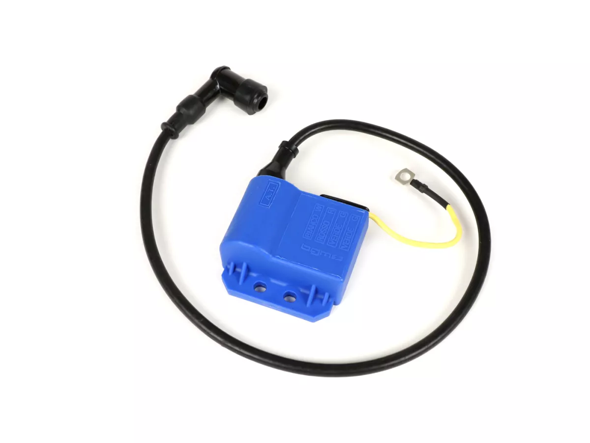 CDI-set - incl. spark plug connector and ignition cable -BGM PRO- Vespa PX (-05/2011), Rally200 (Ducati), PK XL, ET3 - blue