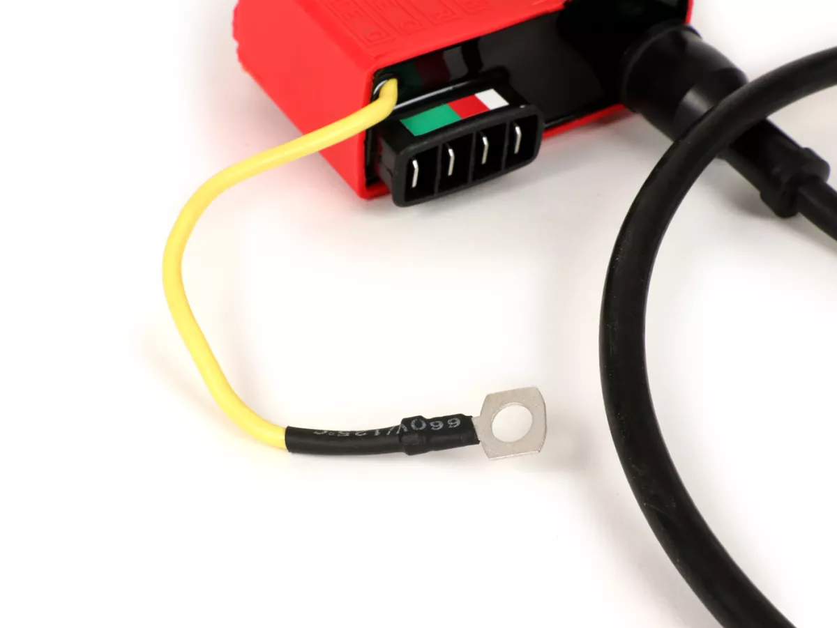 Juego CDI - incl. conector de bujía y cable -BGM PRO- Vespa PX (hasta 05/2011), Rally200 (Ducati), PK XL, ET3 - Rojo