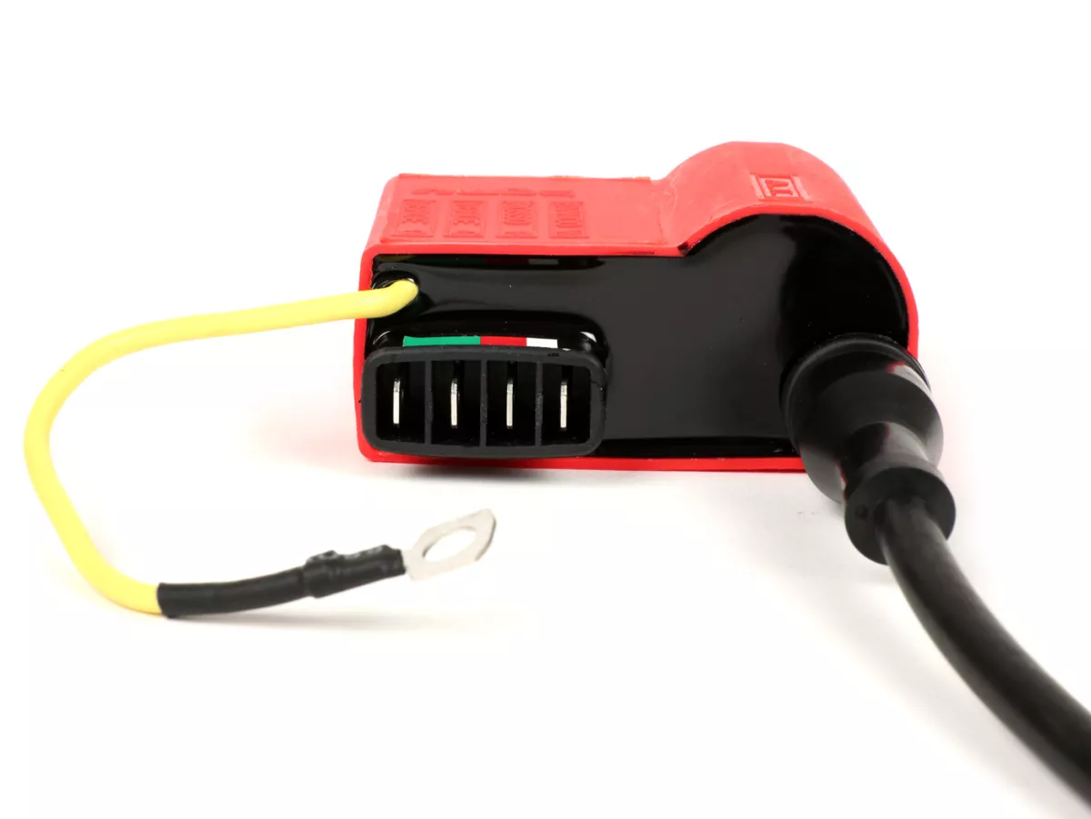 Juego CDI - incl. conector de bujía y cable -BGM PRO- Vespa PX (hasta 05/2011), Rally200 (Ducati), PK XL, ET3 - Rojo