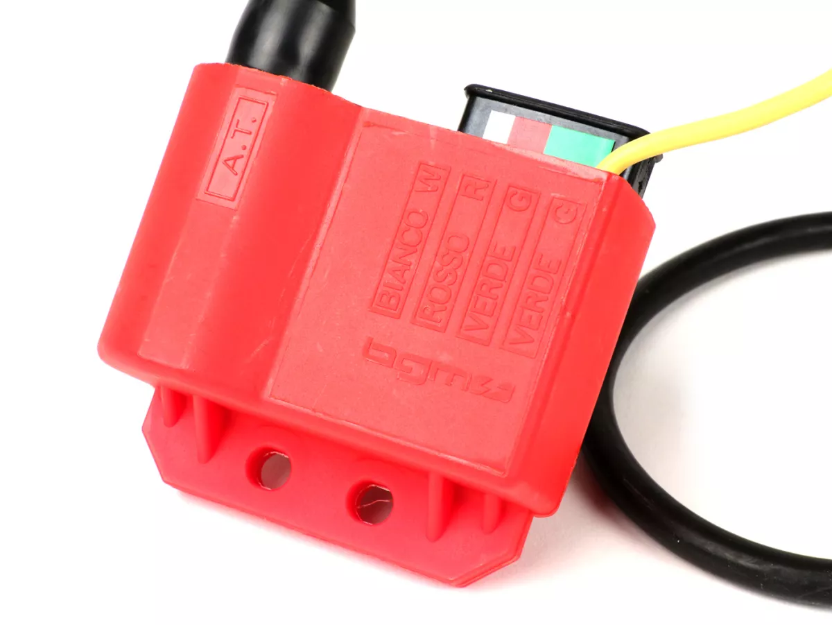 Juego CDI - incl. conector de bujía y cable -BGM PRO- Vespa PX (hasta 05/2011), Rally200 (Ducati), PK XL, ET3 - Rojo