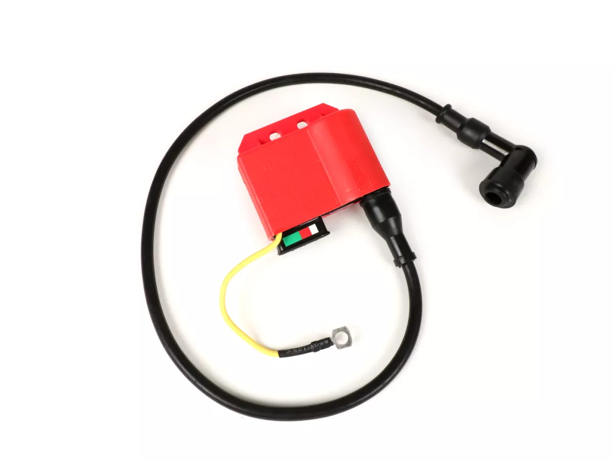 Juego CDI - incl. conector de bujía y cable -BGM PRO- Vespa PX (hasta 05/2011), Rally200 (Ducati), PK XL, ET3 - Rojo