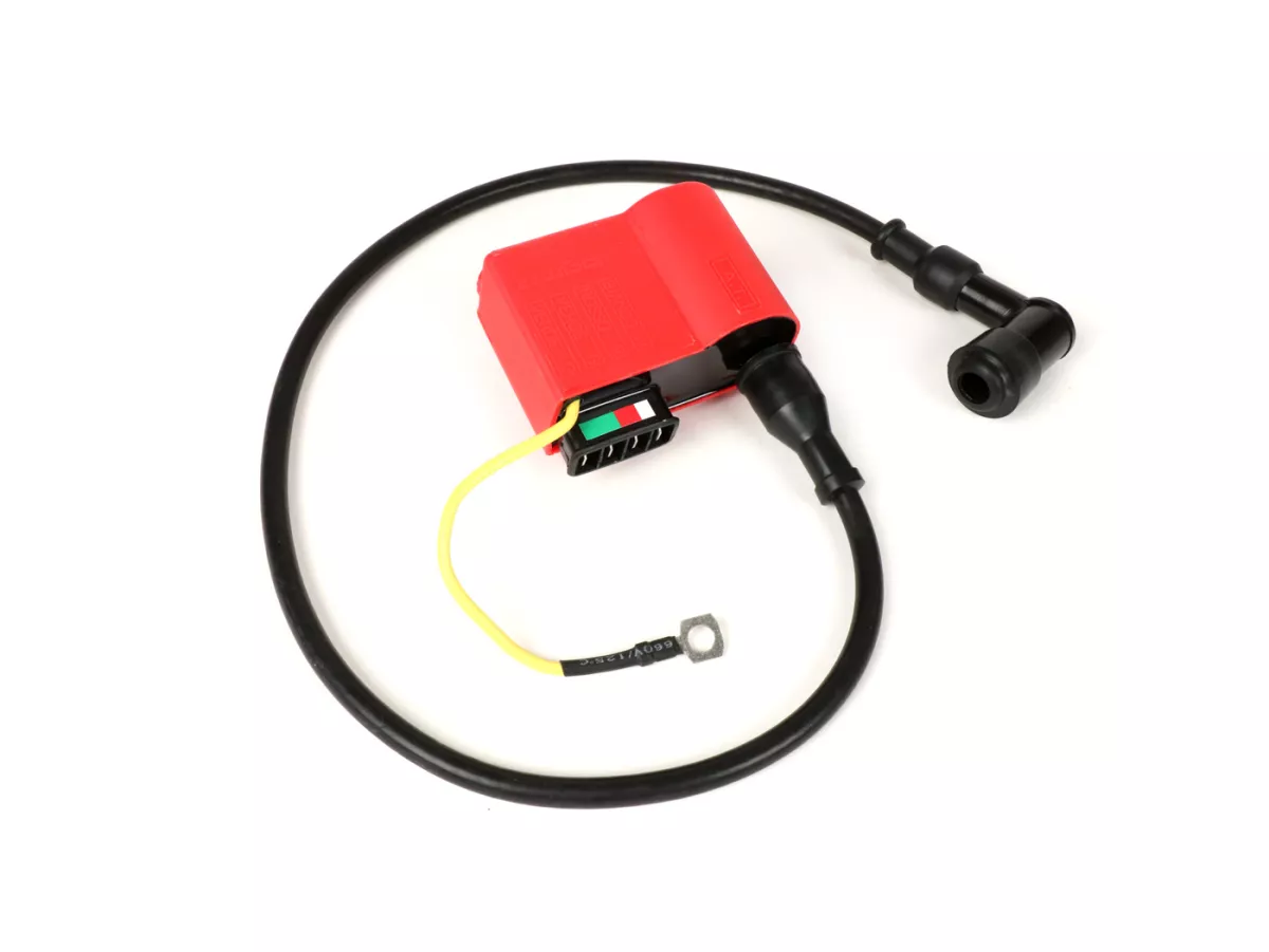 Juego CDI - incl. conector de bujía y cable -BGM PRO- Vespa PX (hasta 05/2011), Rally200 (Ducati), PK XL, ET3 - Rojo