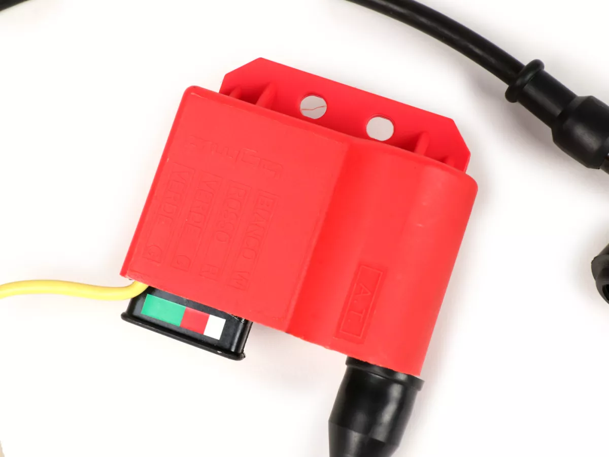 Juego CDI - incl. conector de bujía y cable -BGM PRO- Vespa PX (hasta 05/2011), Rally200 (Ducati), PK XL, ET3 - Rojo