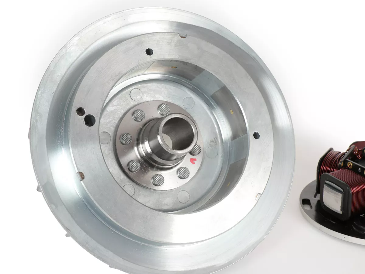 Zündung-Set -BGM PRO 12V Touring elektronisch- Vespa P125X/P200E (1977-1983, Modelle mit Blinker, Spannungsregler, ohne Batterie) - P125X (VNX1T), P150X (VLX1T), P200E (VSX1T)