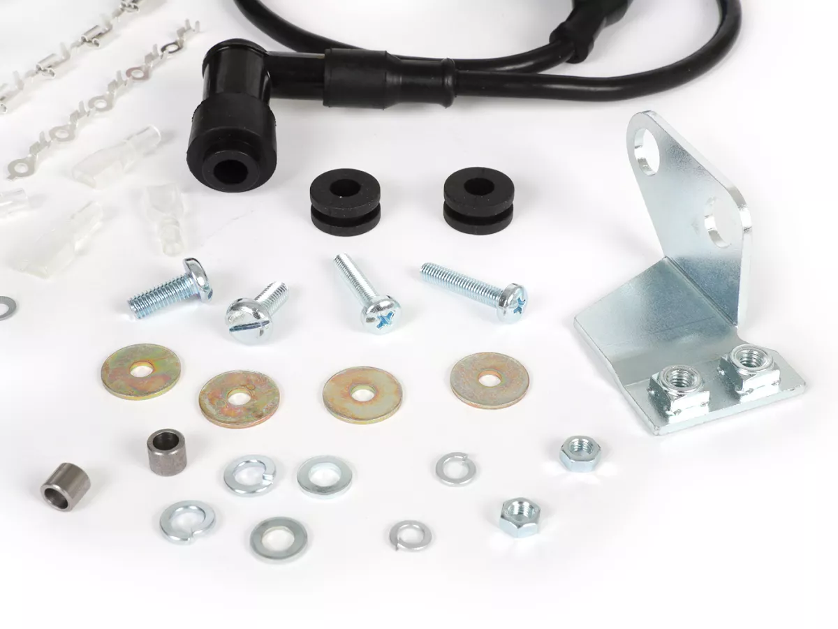 Zündung-Set -BGM PRO 12V Touring elektronisch- Vespa P125X/P200E (1977-1983, Modelle mit Blinker, Spannungsregler, ohne Batterie) - P125X (VNX1T), P150X (VLX1T), P200E (VSX1T)