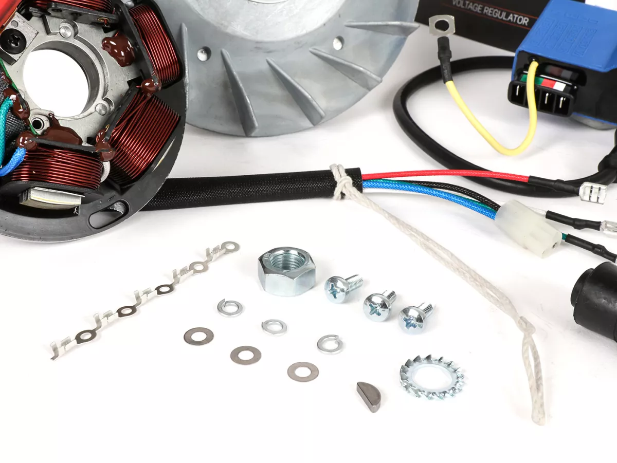 Ignition set -BGM PRO 12V Touring electronic- Vespa PX80-200 (1984-), PX125/150 (2011-), Cosa125-200, LML125/150 (2-stroke) - 2300g