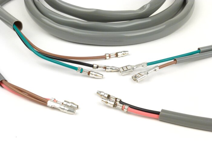 Wiring loom -BGM PRO Lambretta AC electronic ignition- LI, LIS, SX, TV (series 2-3), DL, GP - grey