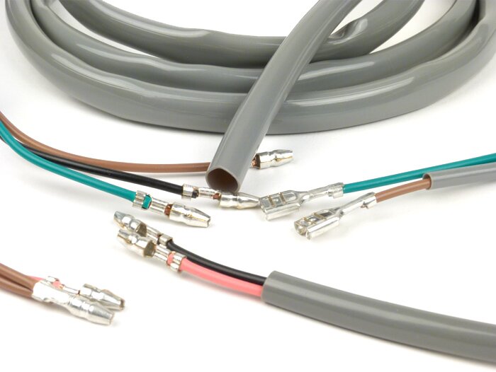 Wiring loom -BGM PRO Lambretta AC electronic ignition- LI, LIS, SX, TV (series 2-3), DL, GP - grey