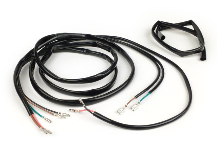 Kabelboom -BGM PRO Lambretta AC e-ontsteking- LI, LIS, SX, TV (Series 2-3), DL, GP - Zwart