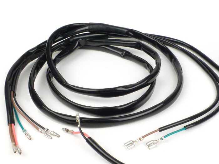 Kabelboom -BGM PRO Lambretta AC e-ontsteking- LI, LIS, SX, TV (Series 2-3), DL, GP - Zwart