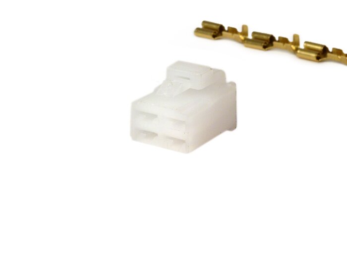 Multiple plug connector for voltage regulator -BGM PRO, 4-plug- BGM PRO 6V/12V AC/DC, Vespatronic, Varitronic, Parmakit, Polini-IDM, Malossi VesPower, Minarelli 50cc (2004-), Peugeot 50cc, Honda 50cc, Kymco 50cc, CPI 50cc, GY6 50cc (139QMA, 139QMB)