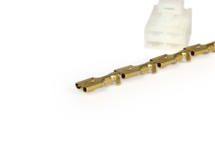 Multiple plug connector for voltage regulator -BGM PRO, 4-plug- BGM PRO 6V/12V AC/DC, Vespatronic, Varitronic, Parmakit, Polini-IDM, Malossi VesPower, Minarelli 50cc (2004-), Peugeot 50cc, Honda 50cc, Kymco 50cc, CPI 50cc, GY6 50cc (139QMA, 139QMB)