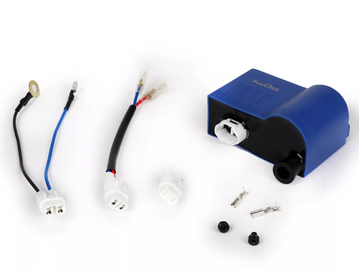 CDI -BGM PRO with fixed timing for IDM-ignition- type Ducati blue Vespa PX, PK, Lambretta - used for Polini IDM, Vespatronic, VesPower, Varitronic, Flytech, Parmakit