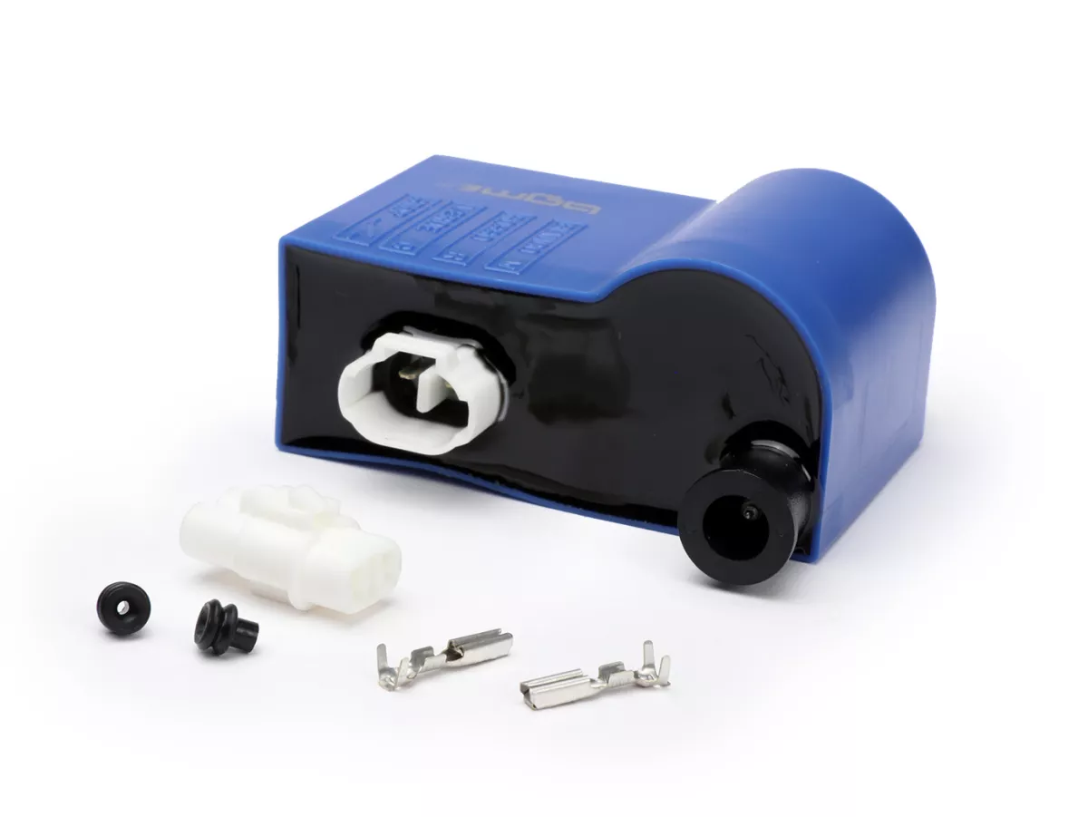 CDI -BGM PRO with fixed timing for IDM-ignition- type Ducati blue Vespa PX, PK, Lambretta - used for Polini IDM, Vespatronic, VesPower, Varitronic, Flytech, Parmakit
