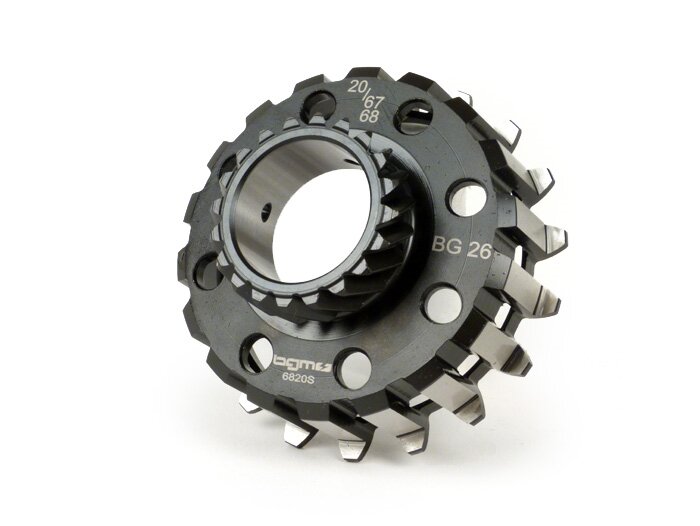 Clutch sprocket -BGM PRO- Vespa Cosa2, PX (1995-), BGM Superstrong, Superstrong CR - (for 67/68 tooth primary gear, helical) - 20 tooth
