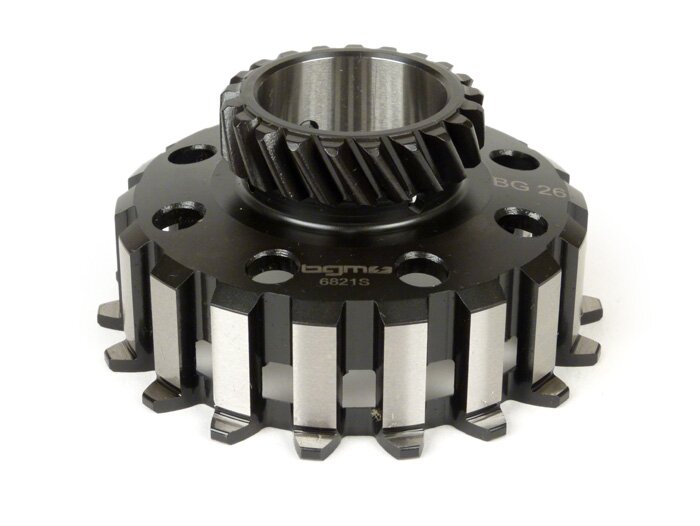 Piñón de embrague -BGM PRO- Vespa Cosa2, PX (1995-), BGM Superstrong, Superstrong CR - (para rueda primaria de 67/68 dientes, corte helicoidal) - 21 dientes