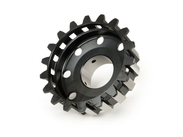 Piñón de embrague -BGM PRO- Vespa Cosa2, PX (1995-), BGM Superstrong, Superstrong CR - (para rueda primaria de 67/68 dientes, corte helicoidal) - 21 dientes