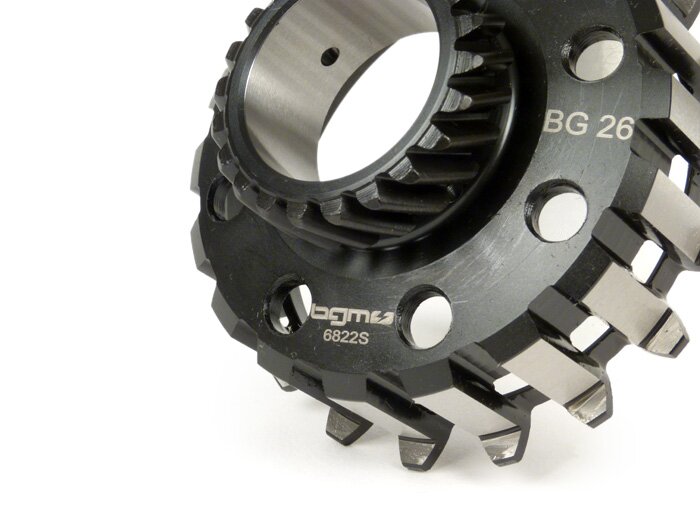 Engrenage primaire -BGM PRO- Vespa Cosa2, PX (1995-), BGM Superstrong, Superstrong CR - (pour pignon élastique de 67/68 dents, dents hélicoïdales) - 22 dents