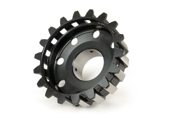 Engrenage primaire -BGM PRO- Vespa Cosa2, PX (1995-), BGM Superstrong, Superstrong CR - (pour pignon élastique de 67/68 dents, dents hélicoïdales) - 22 dents