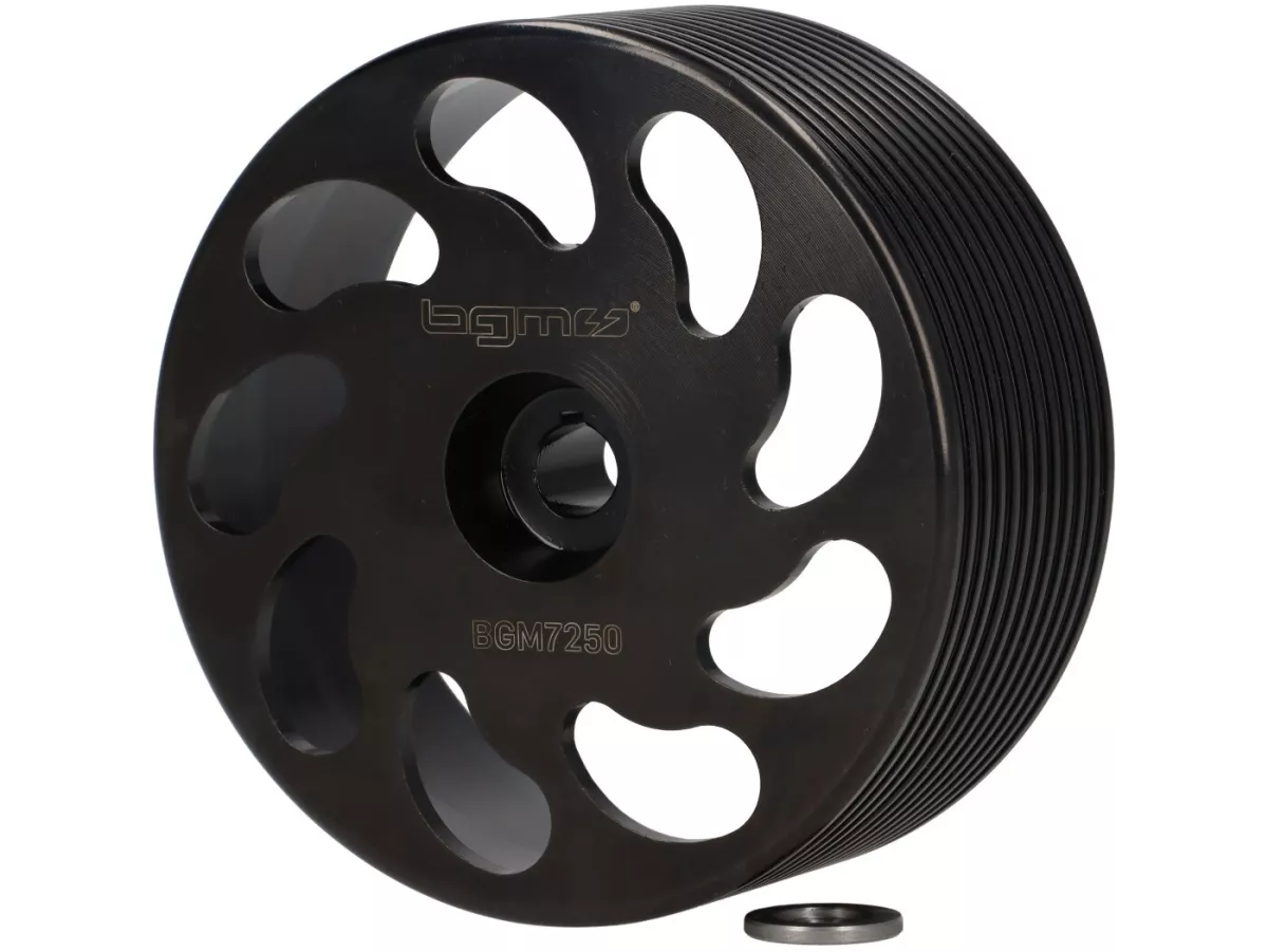 Cloche d'embrayage -BGM PRO- Piaggio Ciao, Bravo, Boxer, Si monobloc avec ailettes de refroidissement CNC Made in Germany , modèles avec variateur