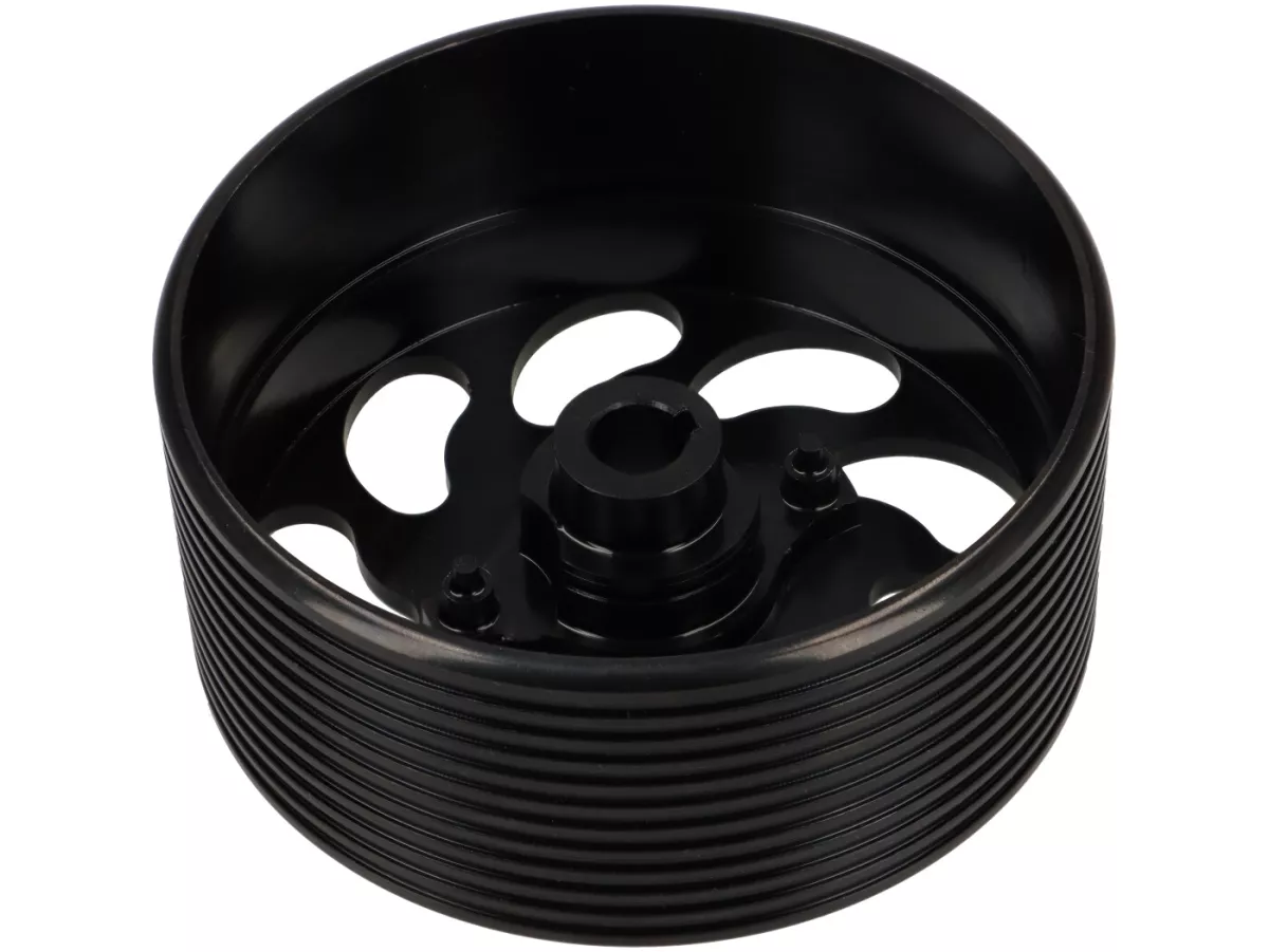 Cloche d'embrayage -BGM PRO- Piaggio Ciao, Bravo, Boxer, Si monobloc avec ailettes de refroidissement CNC Made in Germany , modèles avec variateur