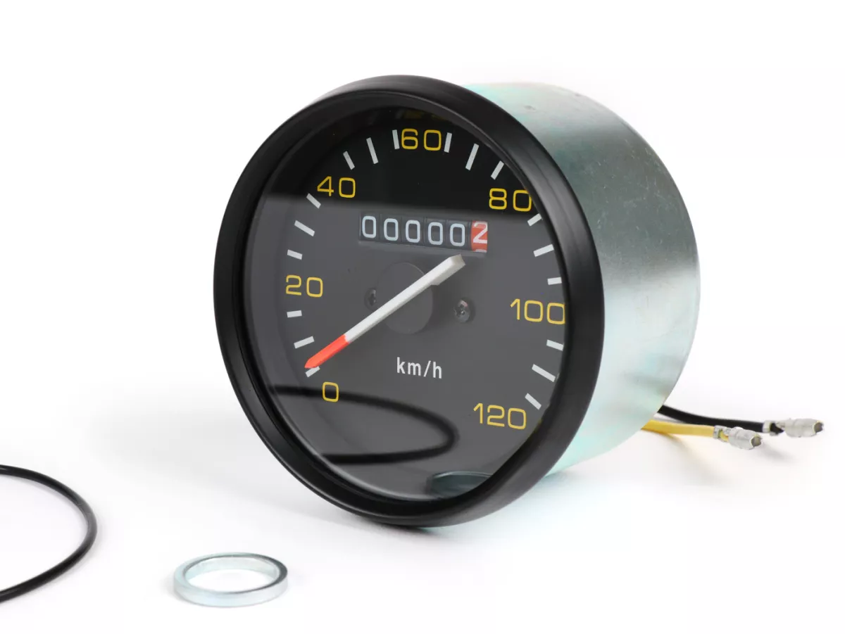 Speedo -BGM ORIGINAL- Vespa Ø=85mm - PX alt (till 1984) - 120km/h